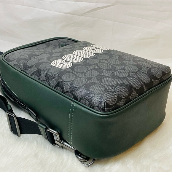 NWT Coach Westway backpack in Colorblock Signature Canvas with Coach Patch Sling - Picture 3 of 14